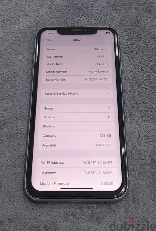 iPhone 11 - 128GB   Changed Orignal GX LCD 90% battery - 85 BD 3