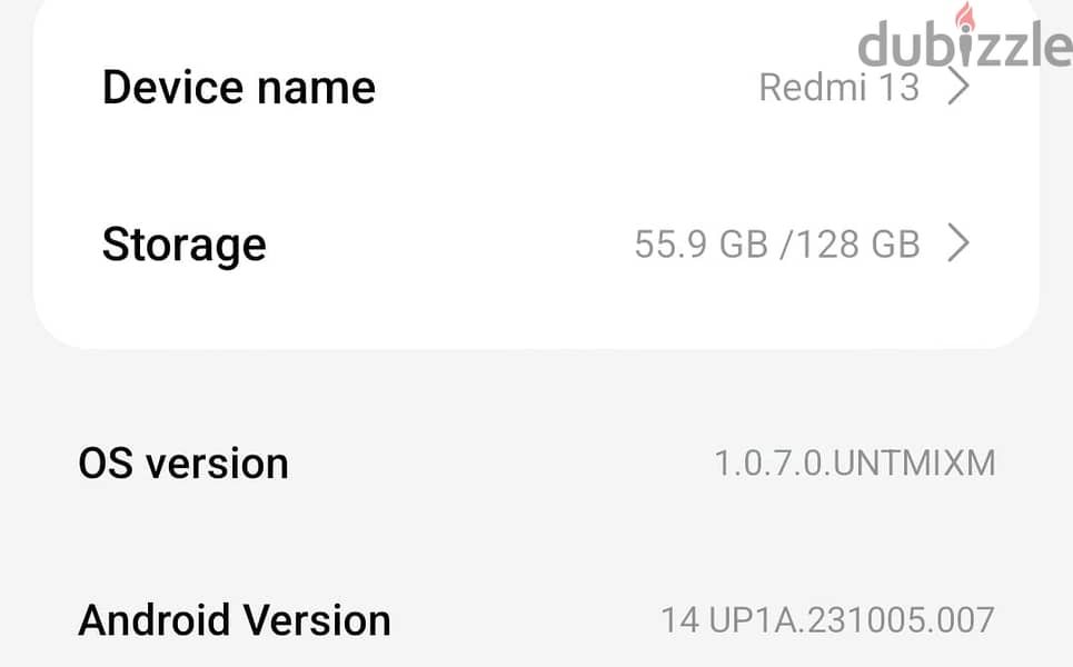 REDMI 13  128 GB 6+6GB 2