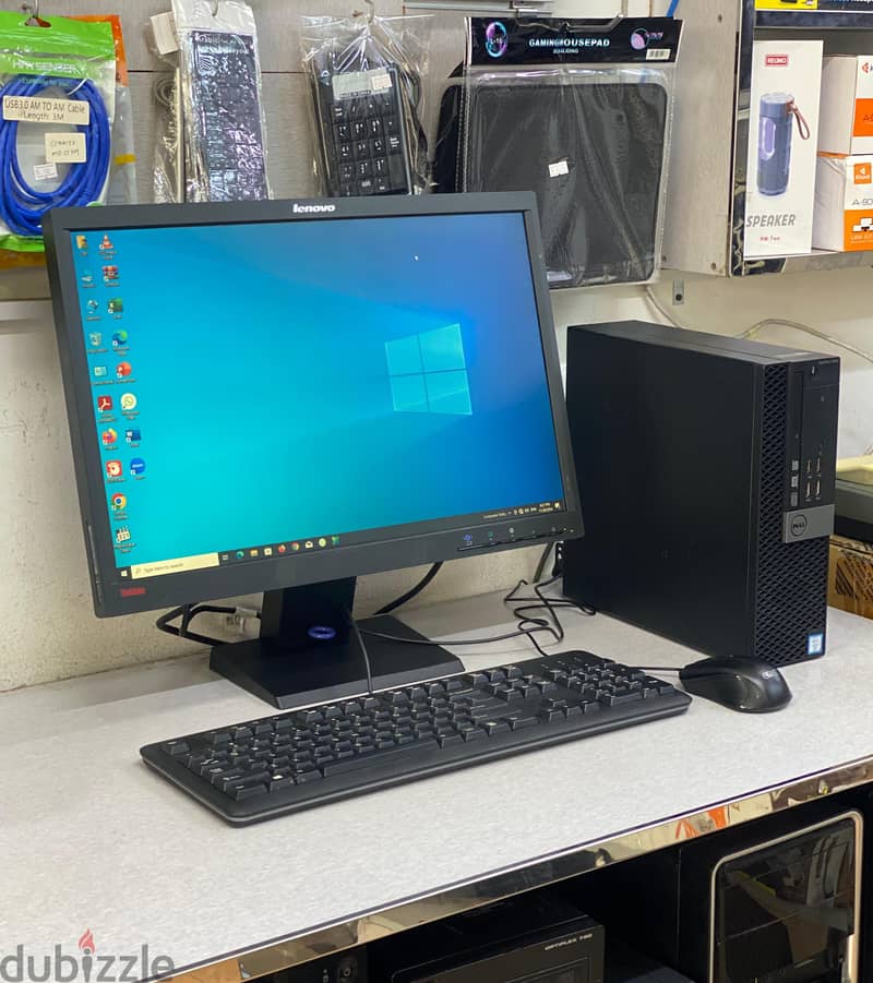 Dell Core i7 3.4Ghz 6th Generation 22"Monitor 8GB RAM 256GB SSD Ready 2