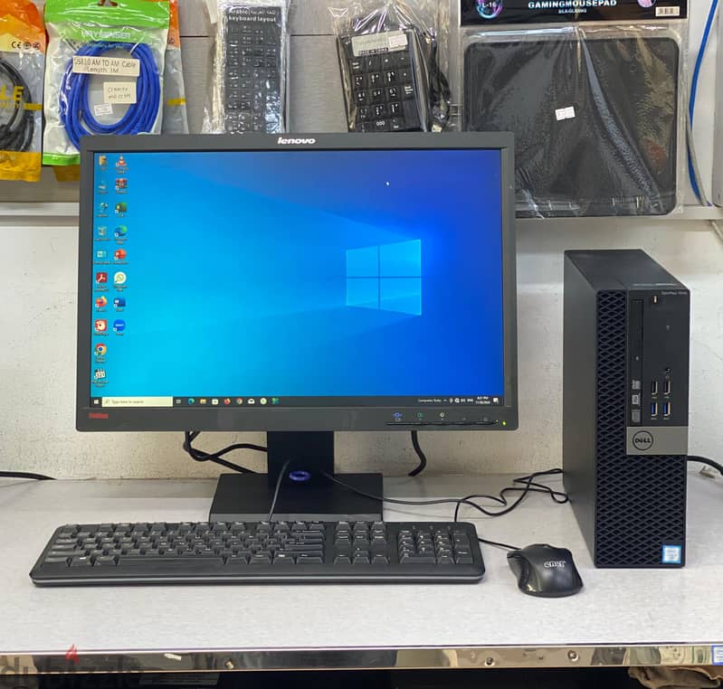 Dell Core i7 3.4Ghz 6th Generation 22"Monitor 8GB RAM 256GB SSD Ready 3