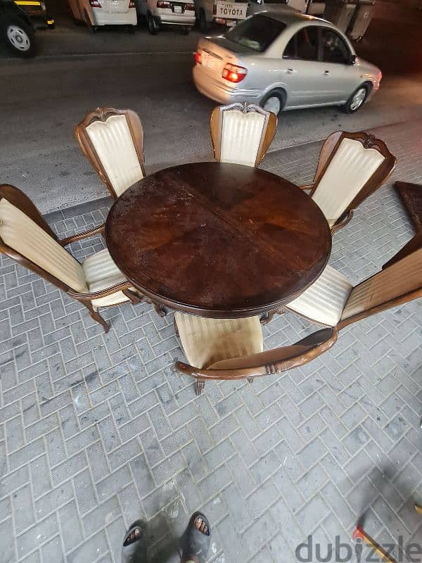 6 chairs dining table 2