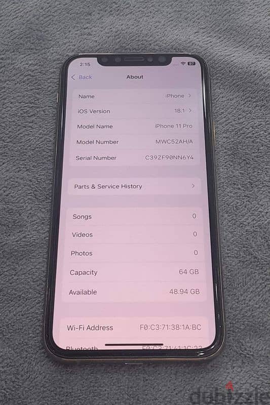 iPhone 11 Pro - 64GB  All the phone parts are genuine 3