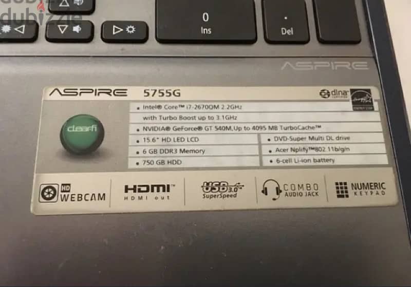 Acer Aspire 5755G بحاله جيده جدا 1