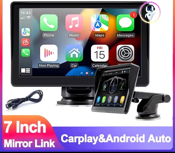 Portable Apple car play/ Android screen 0