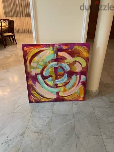 Abstract Handpainted Canvas