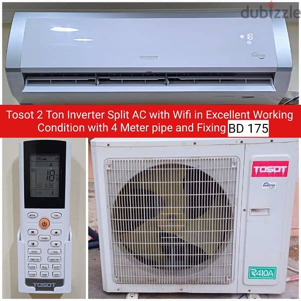 TOSOT 2 ton inverter ac with Wifi and other items for sale 0