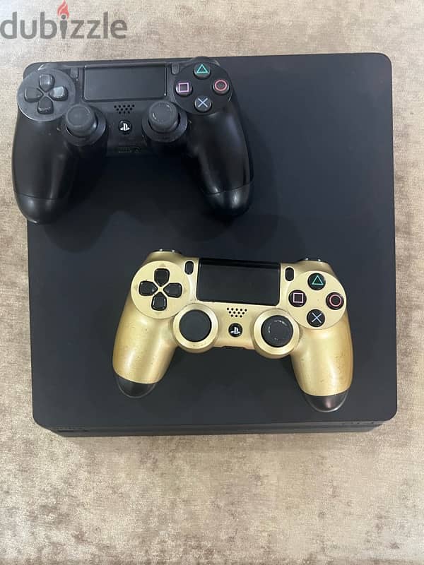 Ps4 slim 500gb 2 controller original Like new 2