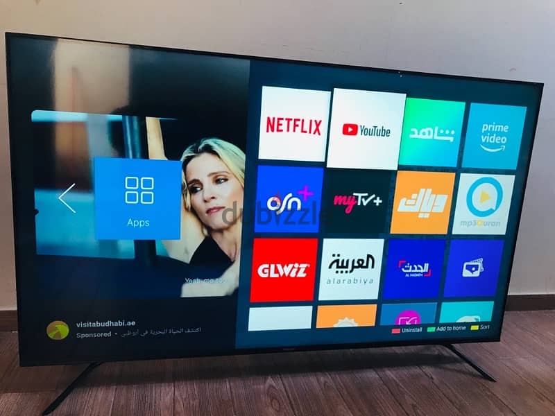 65” inch 4K UHD SMART TV Slim frameless HISENSE 3