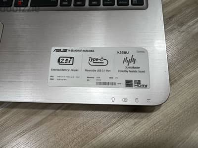 ASUS K556U - Neat Condition