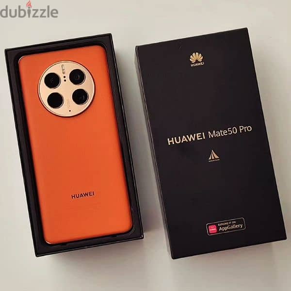 Huawei mate 50 pro orange gold 12 gb ram 512 gb memory new condition 1