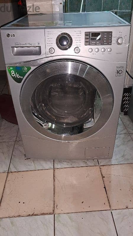 LG 8/6 kg fully outomatic wash machen 5