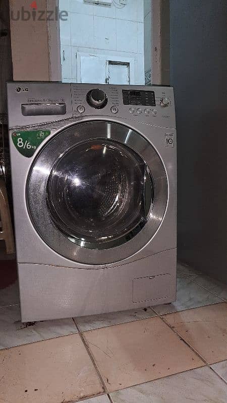 LG 8/6 kg fully outomatic wash machen 6