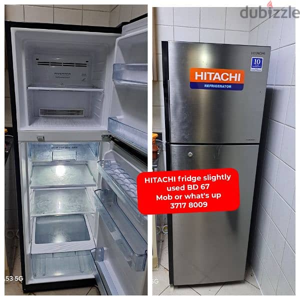 Hitachi invter fridge and other household items for sale 0