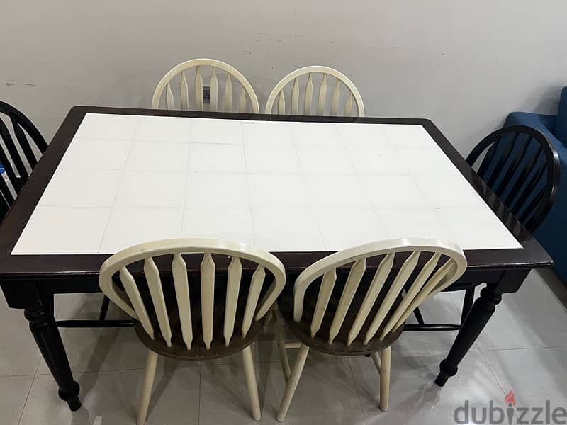 6 Seater Wooden dinning table, Malaysian made 0