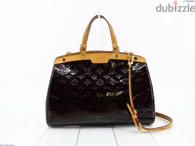 Louis Vuitton Amarante Monogram Vernis Brea MM Bag