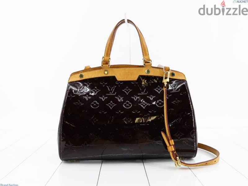 Louis Vuitton Amarante Monogram Vernis Brea MM Bag 0