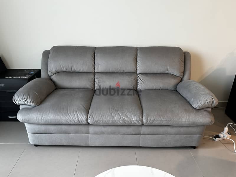 Fiona 3-Seater Fabric Sofa 4