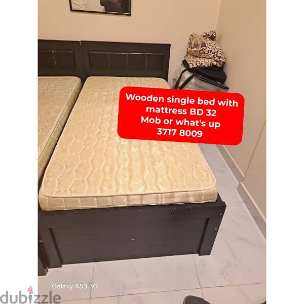 King size bed frame and other household items for sale 7