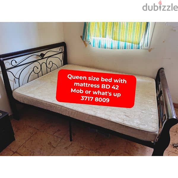 King size bed frame and other household items for sale 9