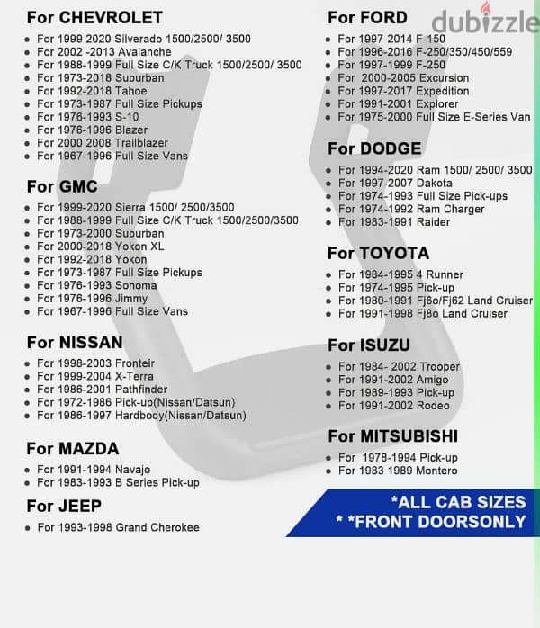 Side Steps for Pickup trucks and SUVs 1