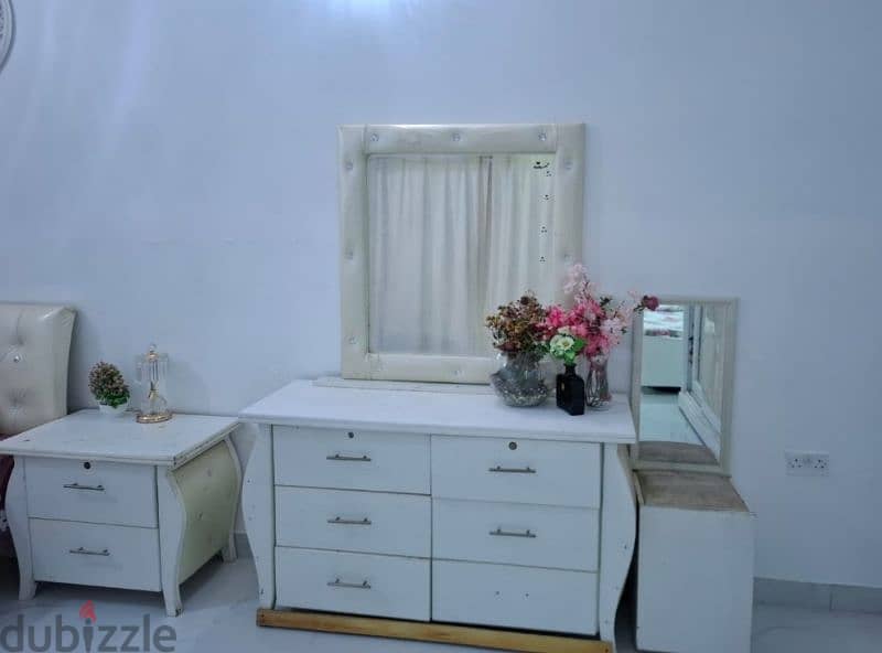 furniture set: 2 beds, dressing table, 1 side table and a closet 2