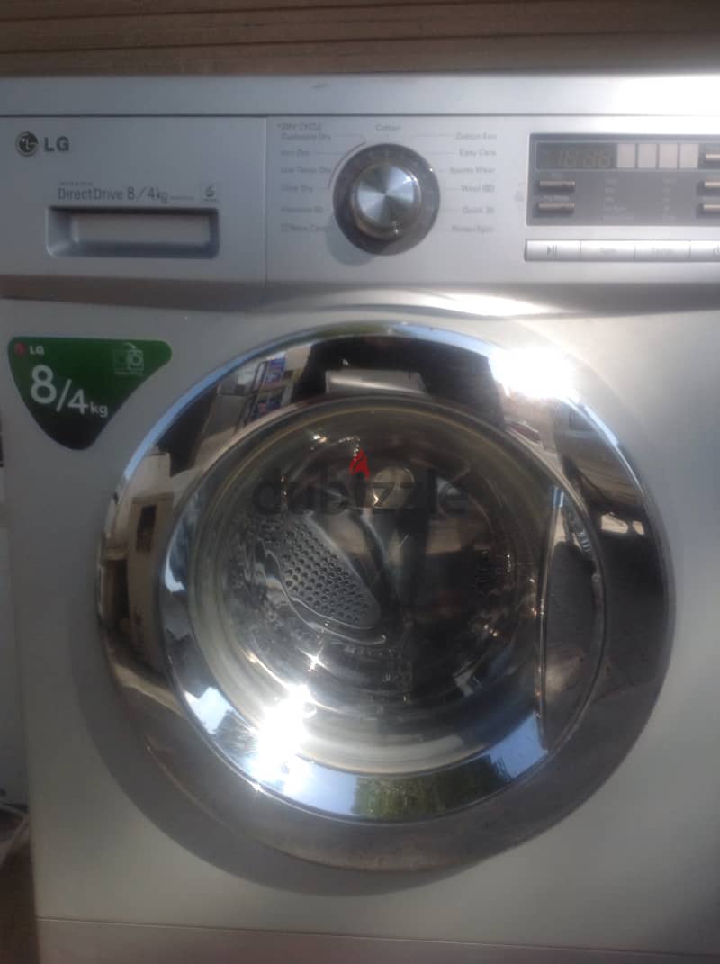 LG Front Load Fully Automatic Washer/Dryer Combo, 8 Kg / 4kg, Silver 1