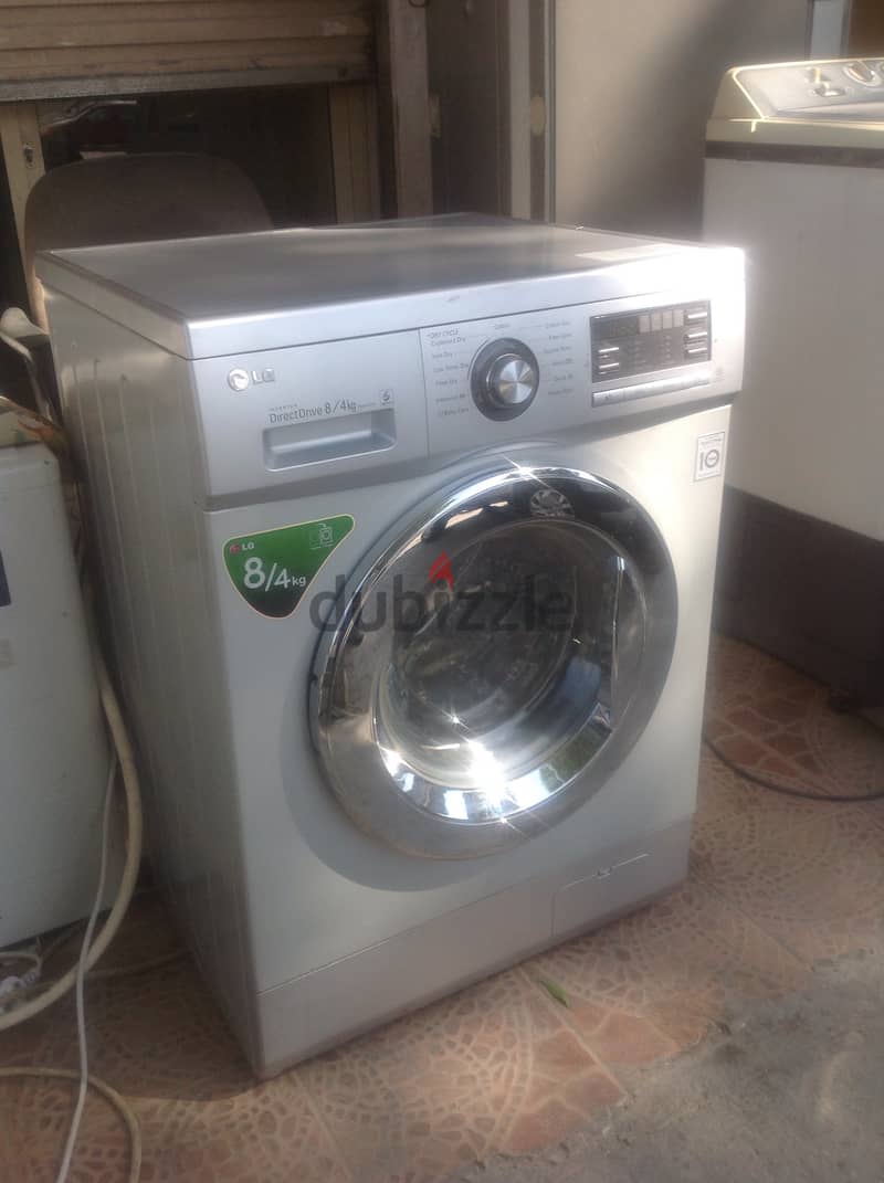 LG Front Load Fully Automatic Washer/Dryer Combo, 8 Kg / 4kg, Silver 5