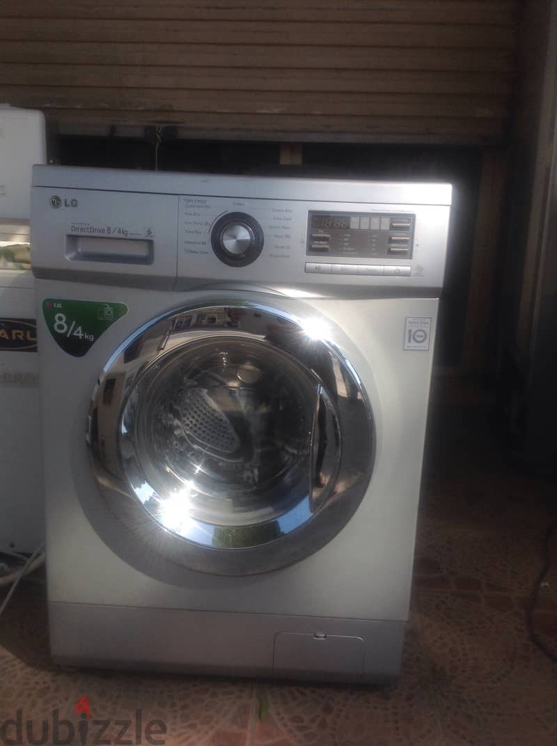 LG Front Load Fully Automatic Washer/Dryer Combo, 8 Kg / 4kg, Silver 8