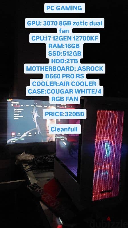 PC GAMING 3070/i7 12GEN 0