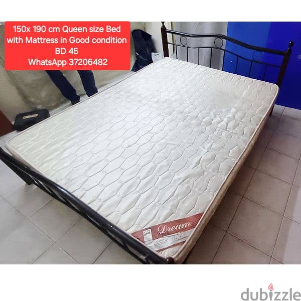 Queen size bed double bed single bed with mattress 4 sale wd Delivery 0