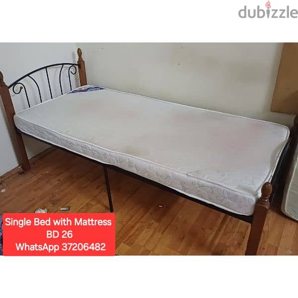 Queen size bed double bed single bed with mattress 4 sale wd Delivery 1