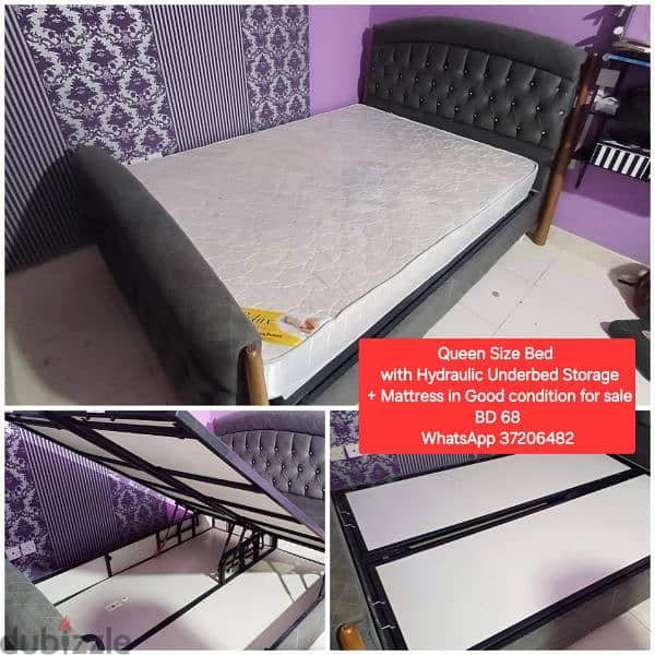 Queen size bed double bed single bed with mattress 4 sale wd Delivery 3