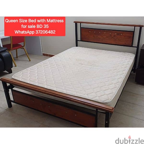 Queen size bed double bed single bed with mattress 4 sale wd Delivery 5