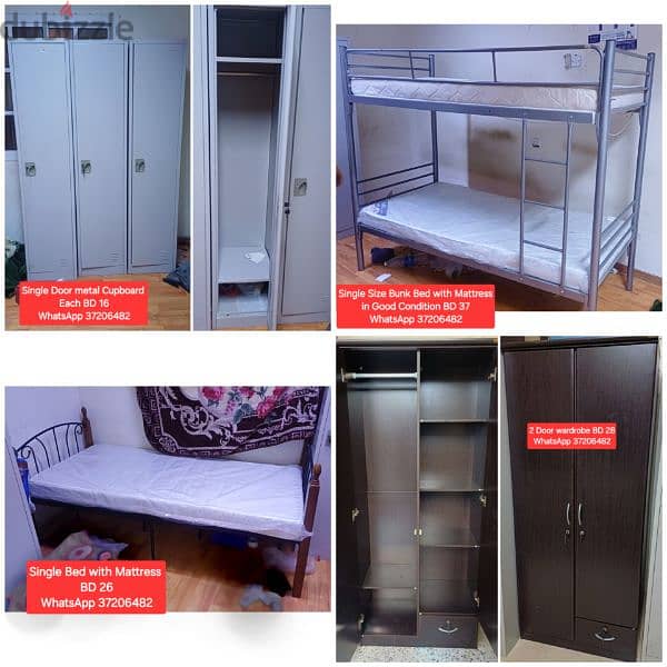 Single Door metal Cupboard and other items for sale with Delivery 0