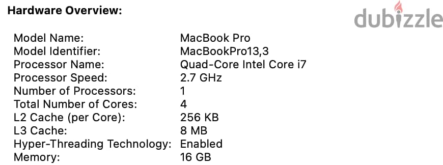 For Sale MacBook Pro All Specs in images 5