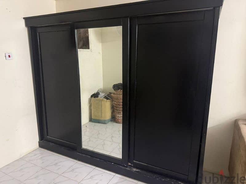 20 bd sliding door cupboard in black clr 0