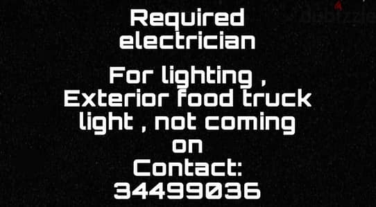 Required electrician