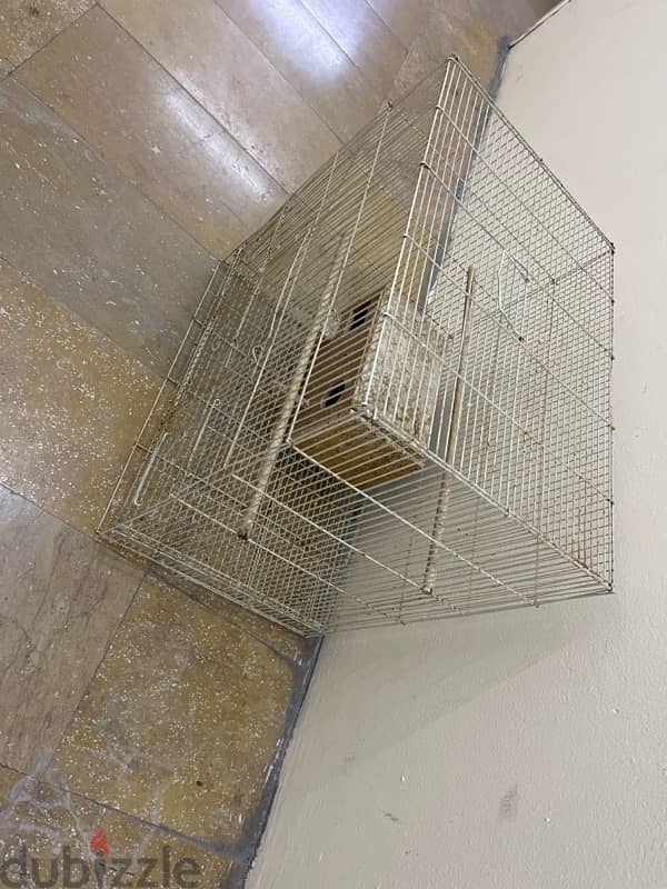 bird cage with a house and I will clean it as well 2