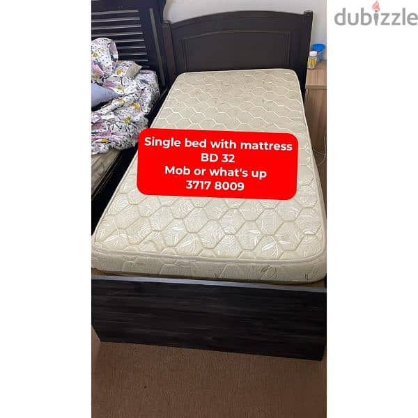 wooden single bed and other household items for sale 0