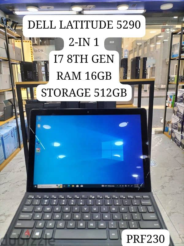 DELL LAPTOP 2 IN 1 CORE i7 8TH GEN,TOUCH SCREEN 360° FOLDABLE 0