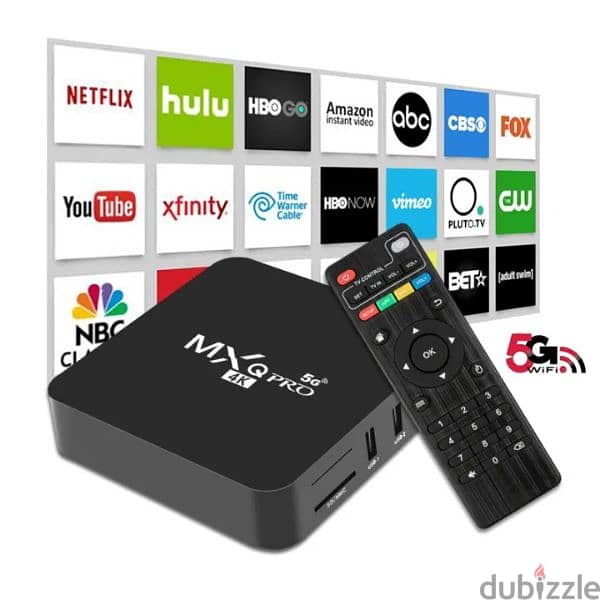 4k Android tv Smart box reciever/watch all tv channels without Dish 0