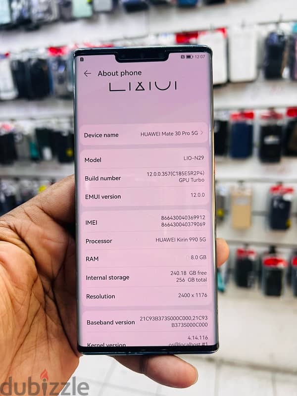 Huawei mate 30 Pro 8gb ram 256GB 2