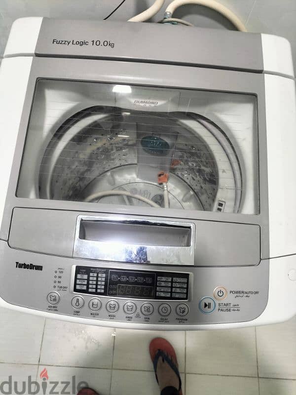 LG Top load 10Kg capacity washing machine in good condition 1