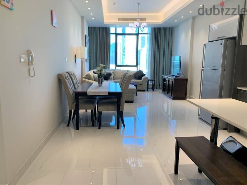 Spacious Fully furnished 2 BHK with a big balcony in seef 0