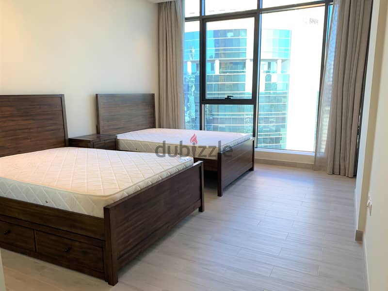 Spacious Fully furnished 2 BHK with a big balcony in seef 4