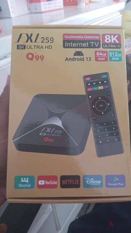 8k Android tv Smart box reciever/watch all tv channels without Dish 0