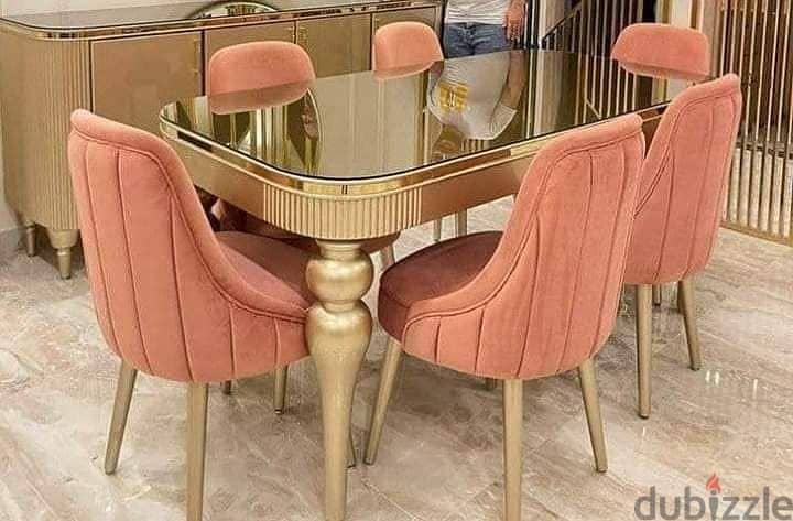 Elegant Dining Table with Cushioned Chairs | Various Design & Color O 4