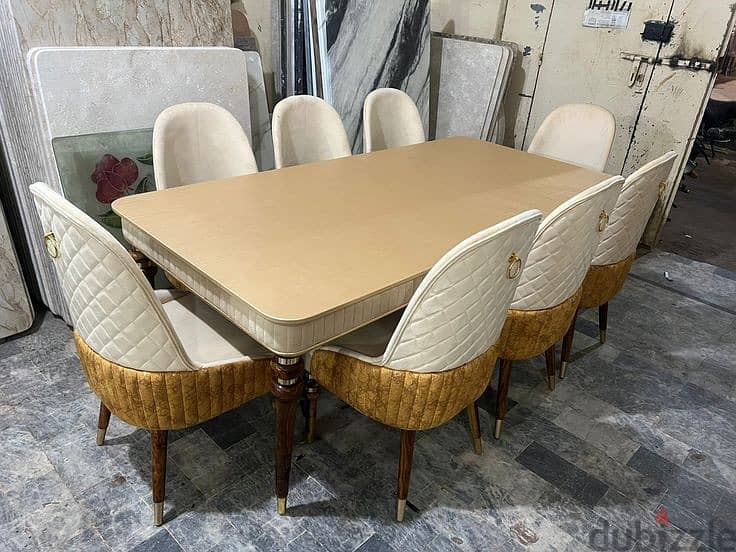 Elegant Dining Table with Cushioned Chairs | Various Design & Color O 10