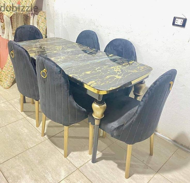 Elegant Dining Table with Cushioned Chairs | Various Design & Color O 13