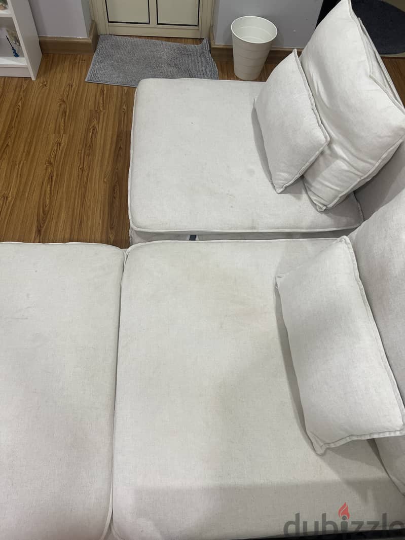 Ikea sofa for two person original price 280BD 5